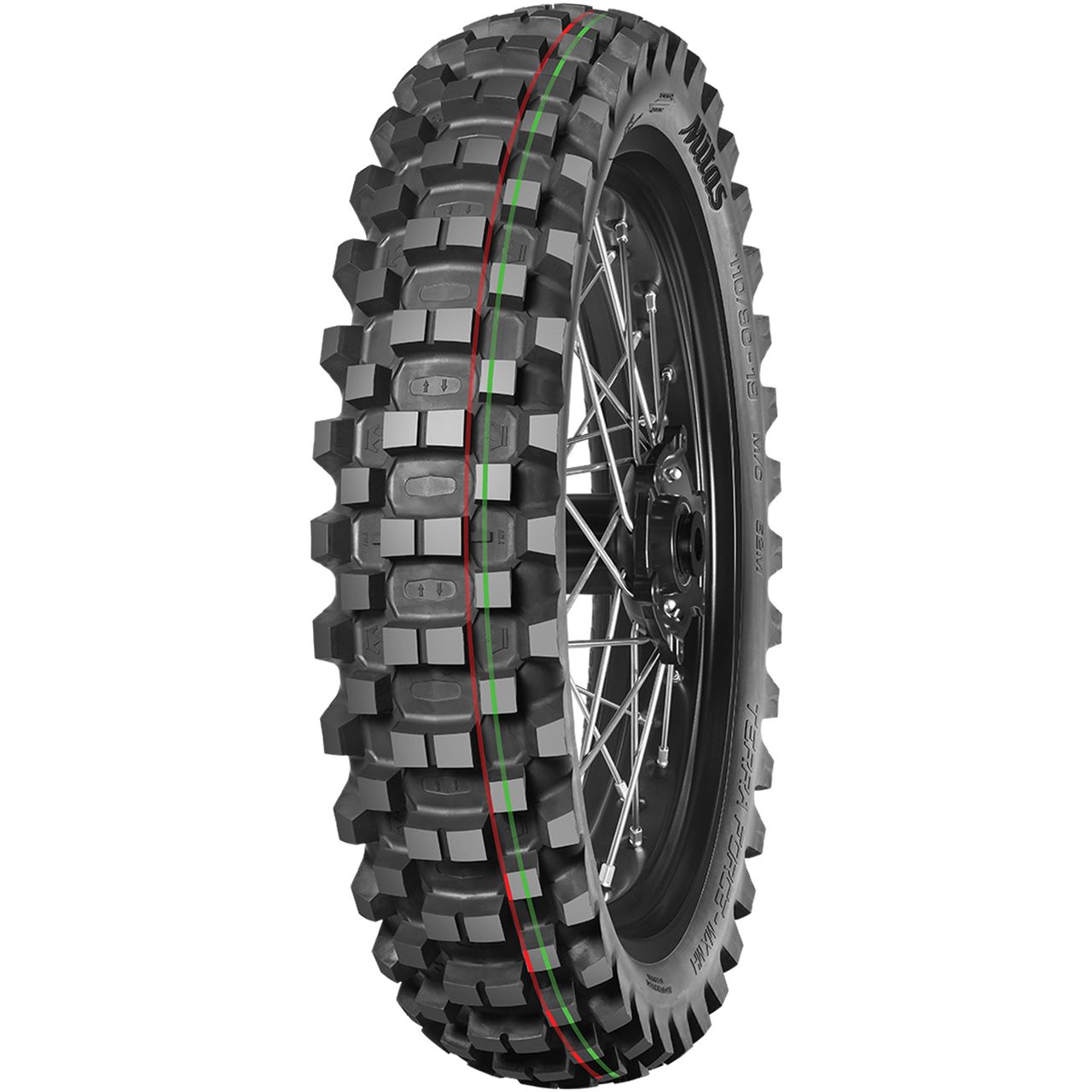 MITAS Terra Force-MX MH Front Motorcycle Tire - 21x57M (Red-Green, Medium/Hard)