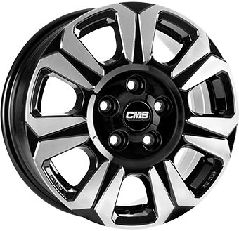 CMS C31-DB Heavy Duty Alloy Wheel, Diamond Black, 6.5J x 17, 6x139.7 ET48