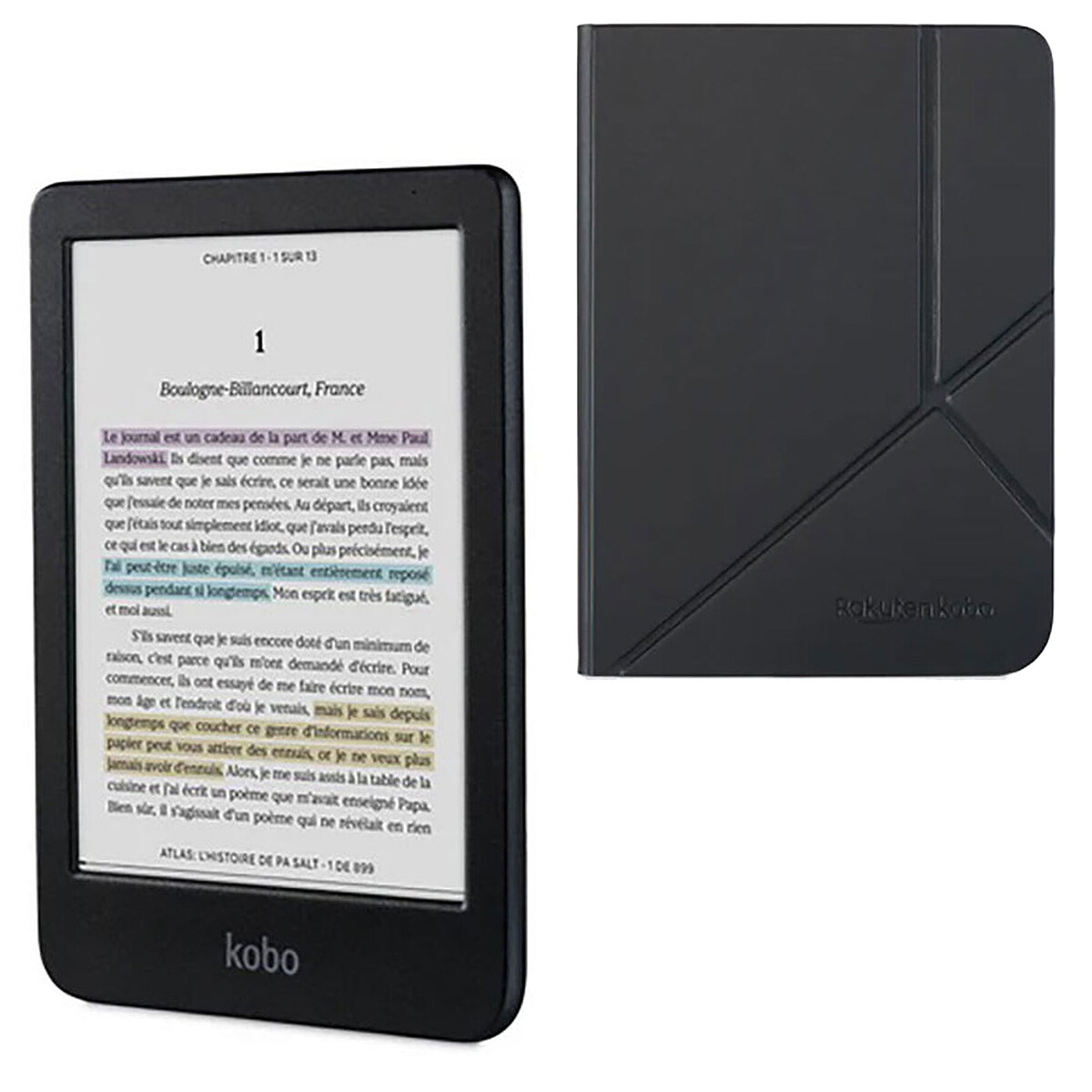 Kobo Clara Colour Noir + SleepCover Noir