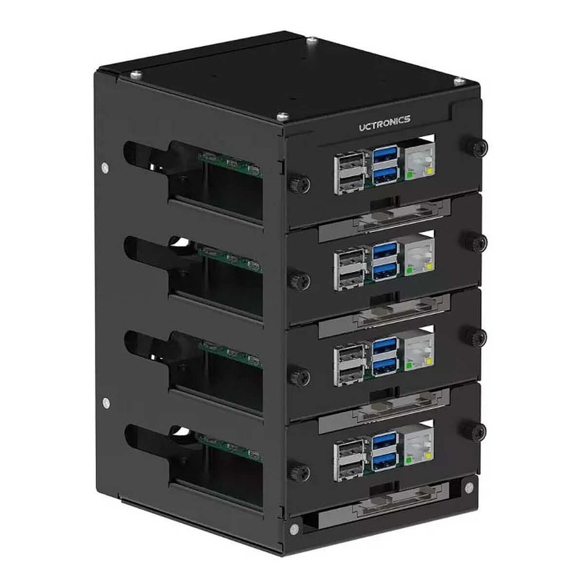 Cluster Rack pour Raspberry Pi 5, 4 B, 3 B/B+