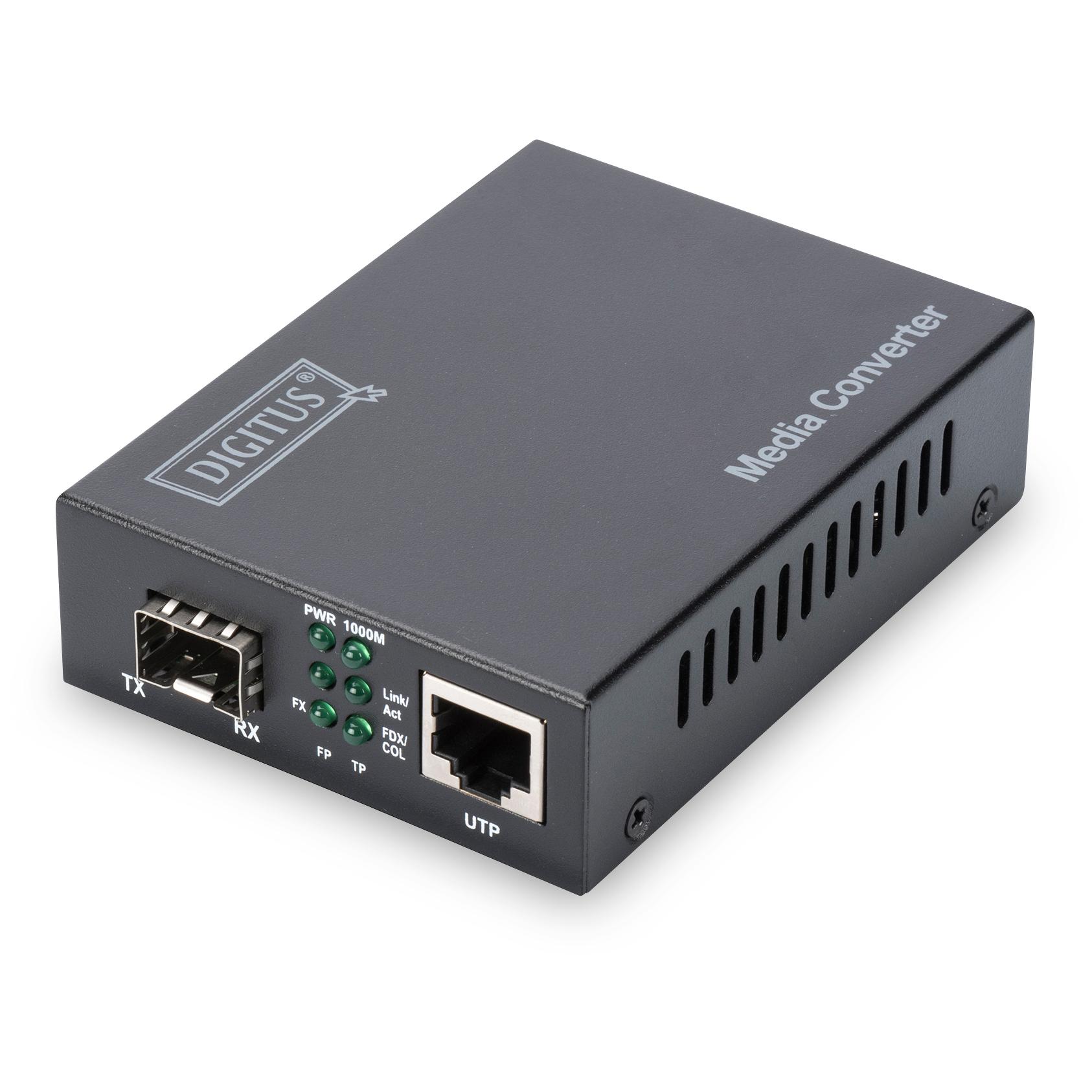 Digitus Gigabit Media Converter, RJ45/SFP