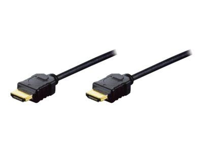 Assmann HDMI Cable with Ethernet - 2m - Triple Shielded - Black