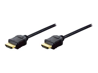 Assmann High-Speed HDMI Cable with Ethernet - 2m, Dual Shielding, Black