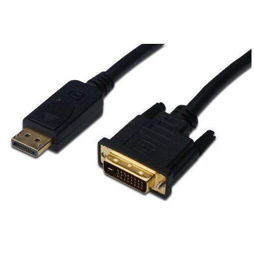 Câble Digitus DisplayPort vers DVI (1,8 m, Noir)