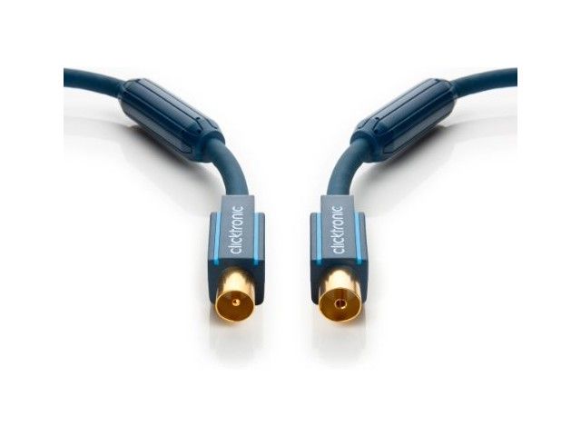 Câble de connexion antenne CLICKTRONIC 75 Ohms (3m, 95 dB)