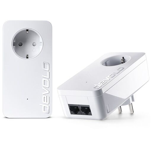 DévoLo dLAN 550 duo+ - Prise murale - HomePlug AV (HPAV) - Kit de démarrage (paquet de 2)