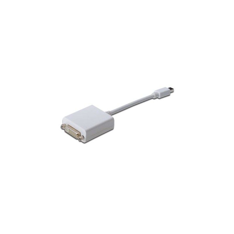 Adaptador Digitus Mini-DisplayPort a DVI (blanco)