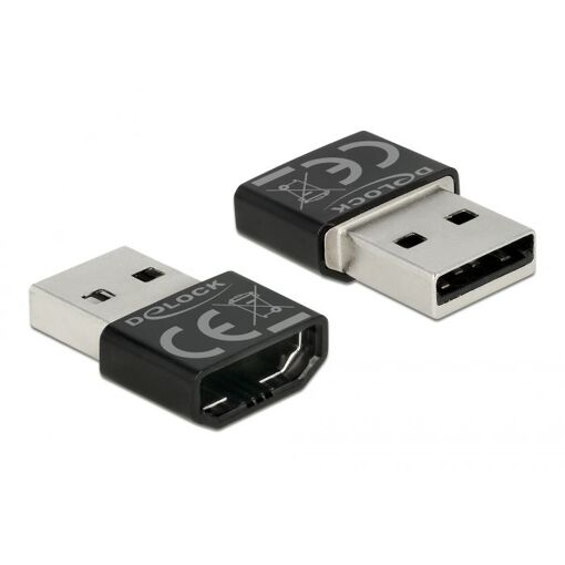 Delock HDMI-A Female to USB Type-A Male Adapter, Black
