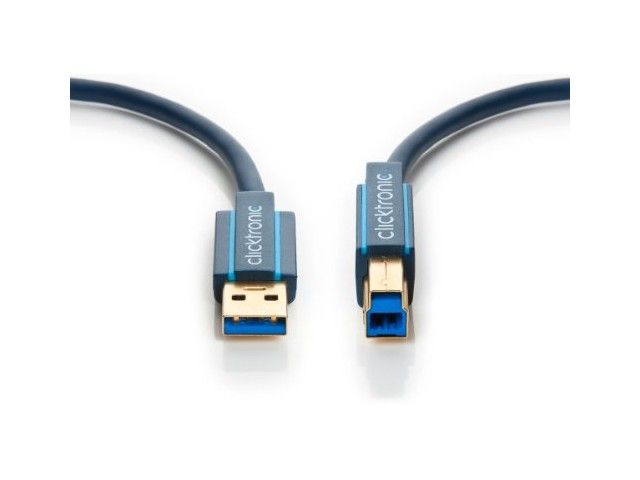 Cable USB 3.0 Clicktronics (3 m, Azul)