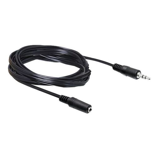 Delock Audio Extension Cable - 3.5mm Stereo Male to Female - 5m - Black