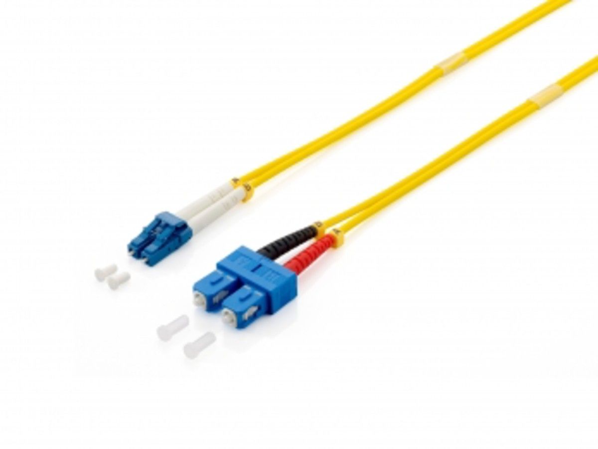 Digital Data Communications LC/SC Duplex Optical Fiber Patch Cable, 2m