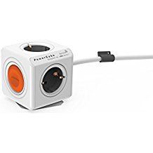 Allocacoc Extended Remote Control, 1.5m Grey Cable, Type F White