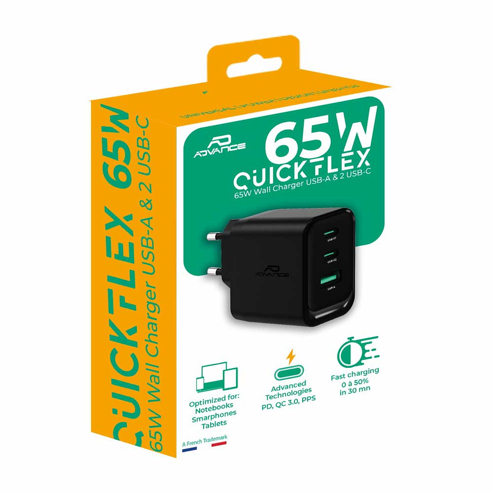 Advance QuickFlex 65W Power Adapter