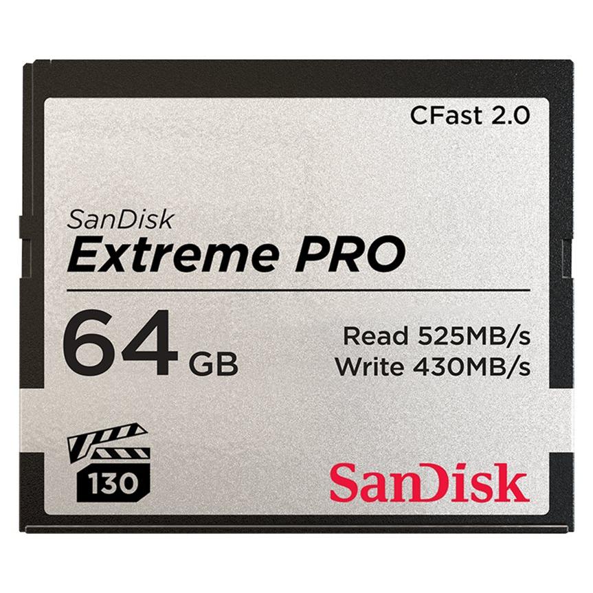 SanDisk Extreme PRO CFast 2.0 Memory Card - 64GB