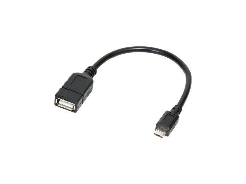 LogiLink USB Cable - Micro-USB B to USB A - 20 cm - Black