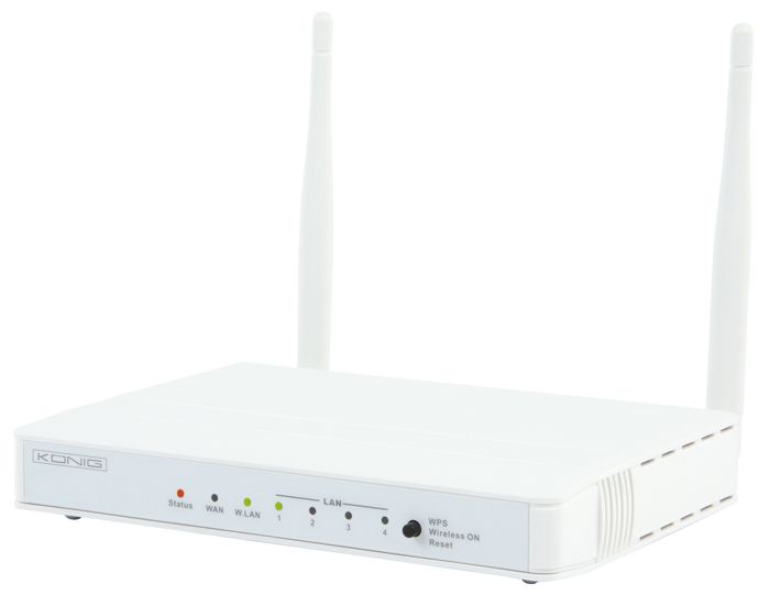 König Wireless Router CMP-WNROUT55 - 4 Port Switch, 802.11b/g/n