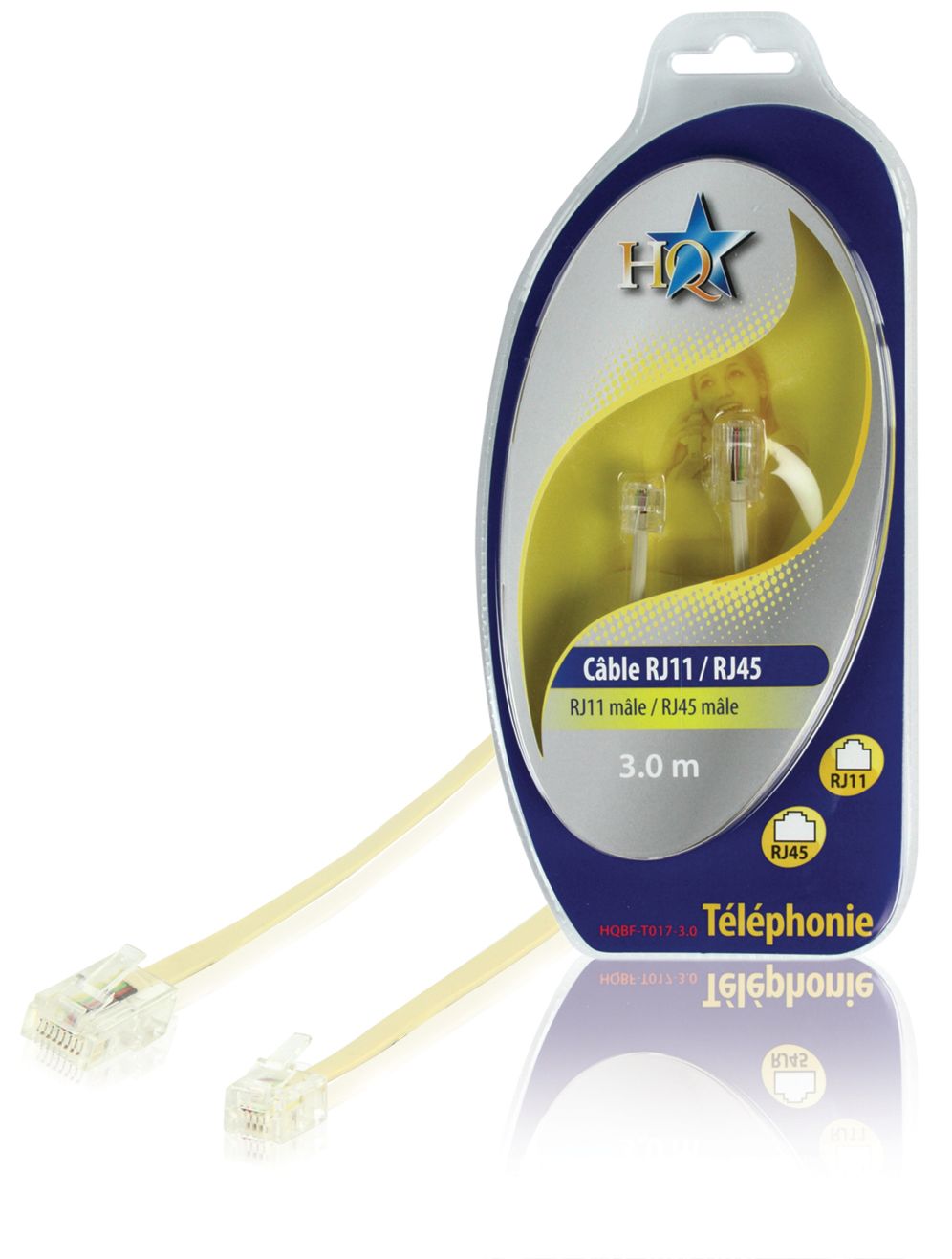 Nedis RJ-11 to RJ-45 Cable - 3m
