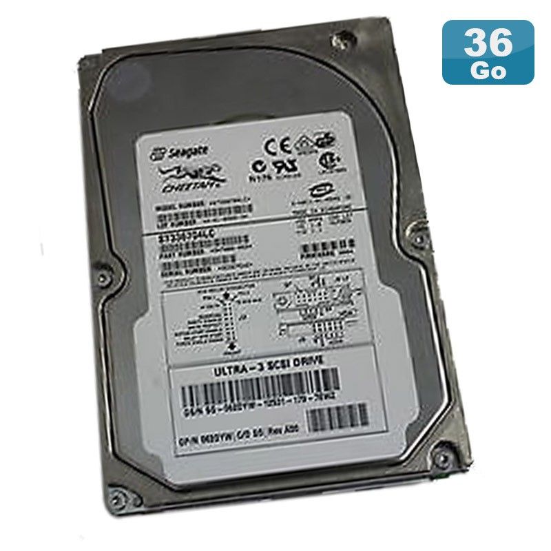 Unidad de disco duro interna de 36 GB de Seagate, Ultra SCSI, 10000 RPM (ST336704LC)