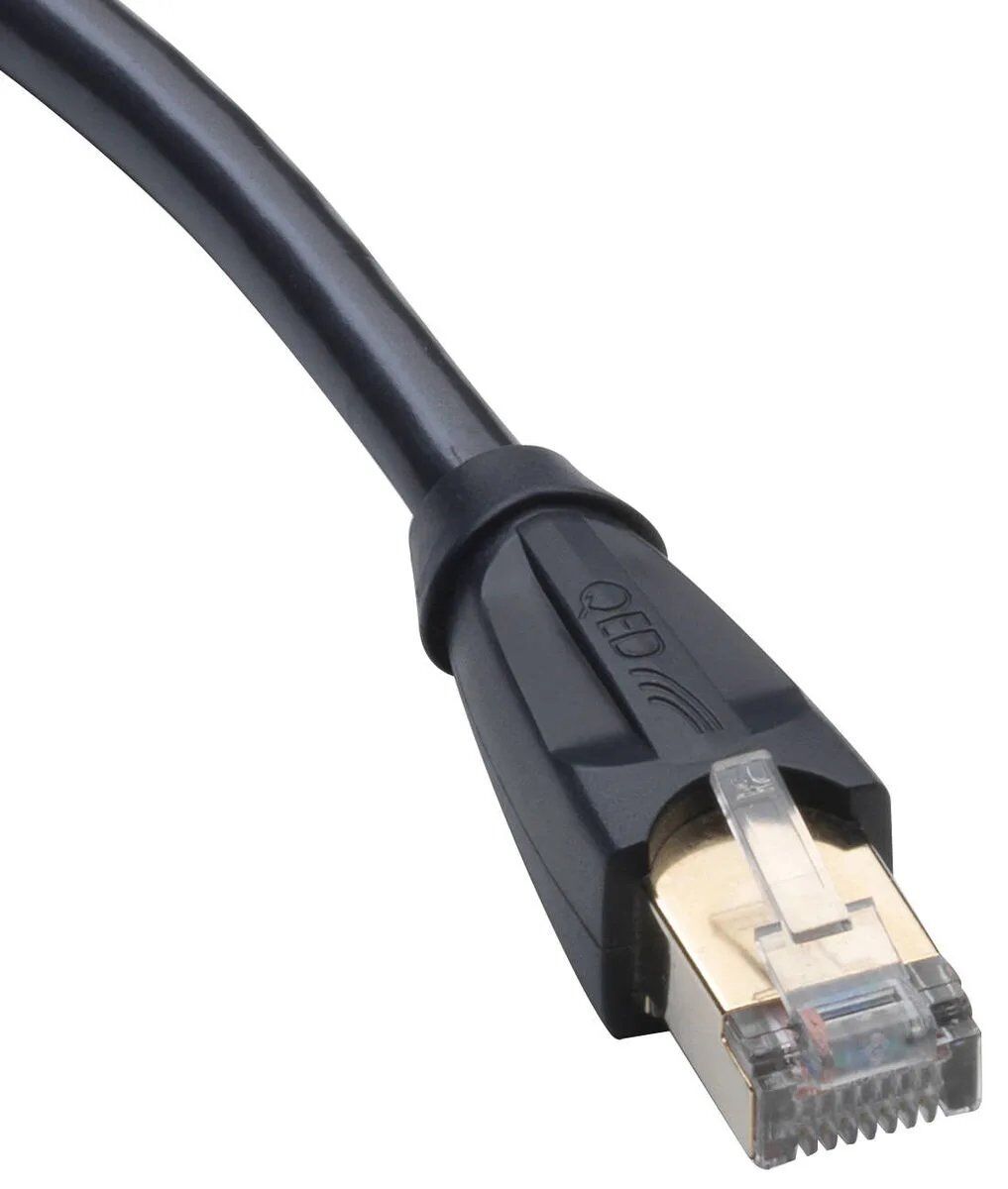 Armour Home Electronics QED Performance Connection Cord - RJ-45 (M) to RJ-45 (M) - 1.5m - UTP - CAT 6 - Locked - Graphite