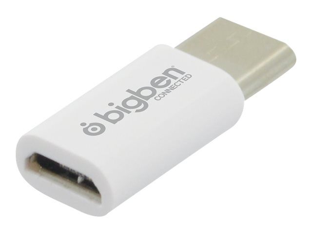 Bigben USB Adapter - 24-Pin USB-C to Micro-USB B - USB 3.1 - White