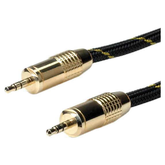 Câble audio Roline Or 3,5 mm M/M 2,5 m