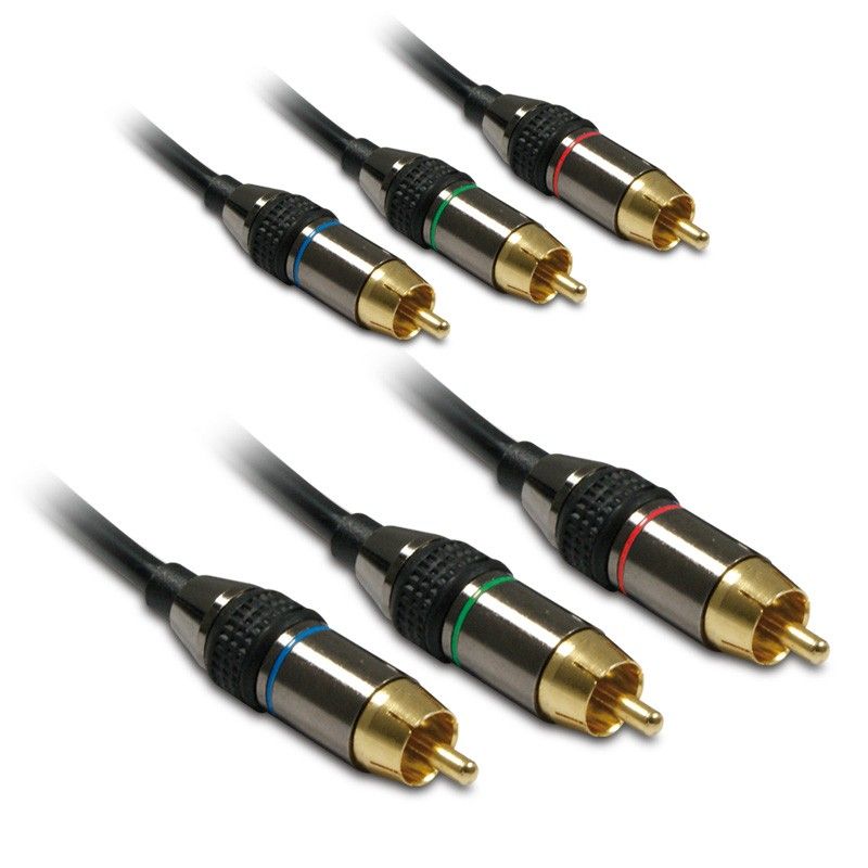 Metronic 3-Pack RCA Cables M/M 1.5m Black