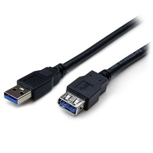StarTech USB 3.0 Extension Cable, 6ft Black