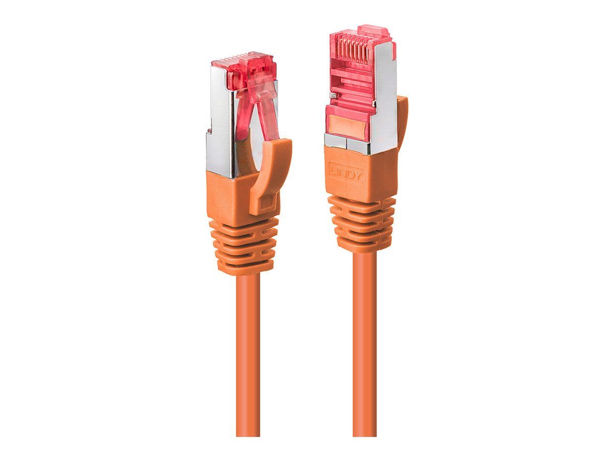 Lindy CAT6 SFTP Cable, 50cm, RJ-45 to RJ-45, Orange