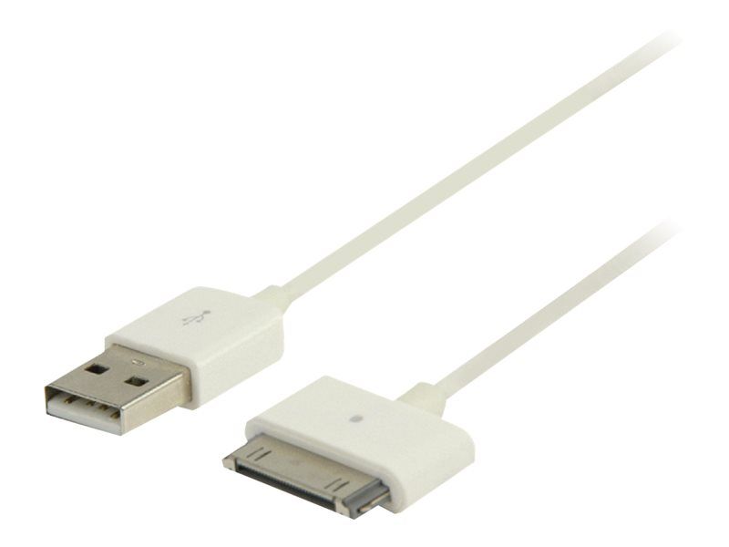 Nedis Valueline 1m USB Charging/Data Cable for Apple Dock (White)