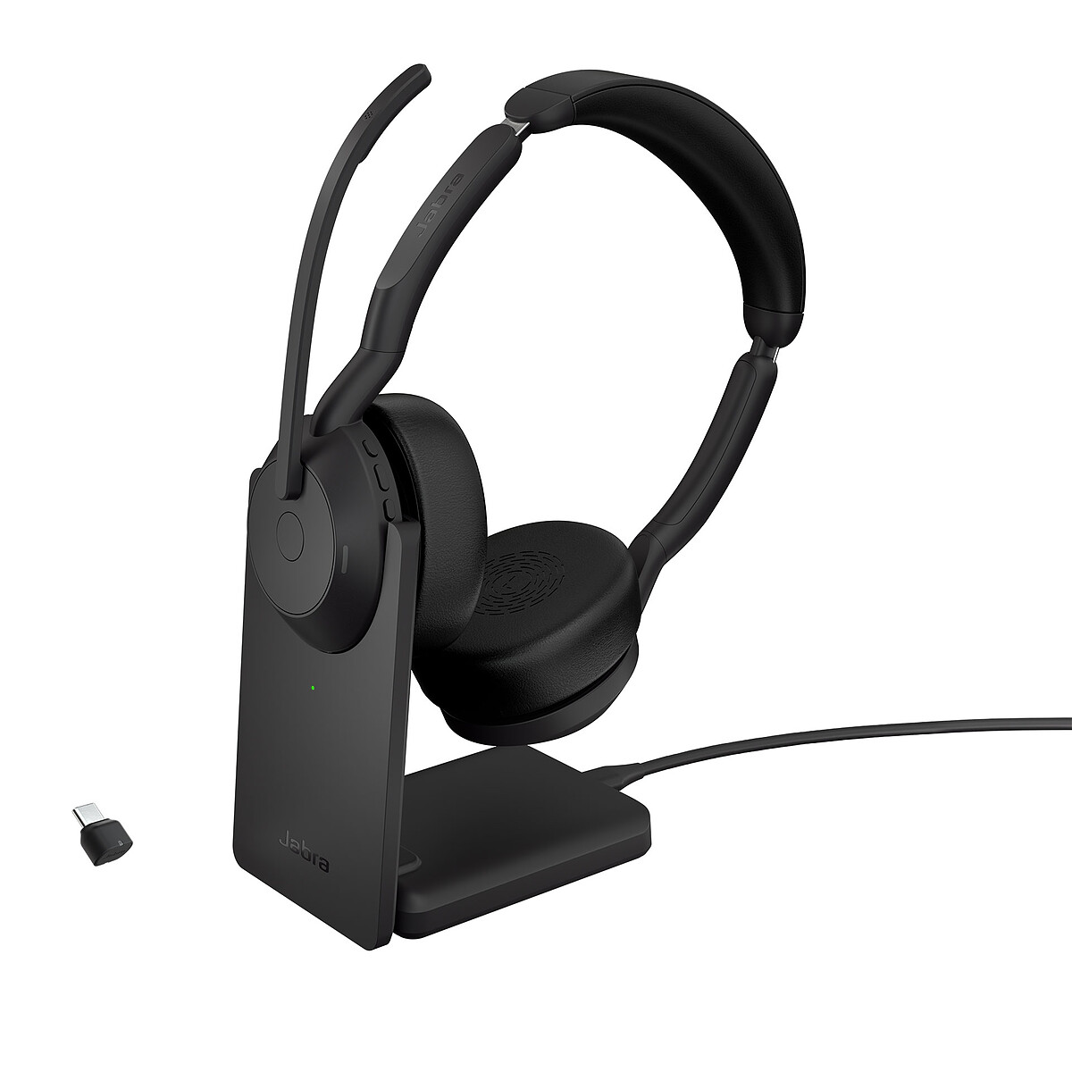 Jabra Evolve2 55 Link390c UC Stéréo avec base de chargement (USB-C)