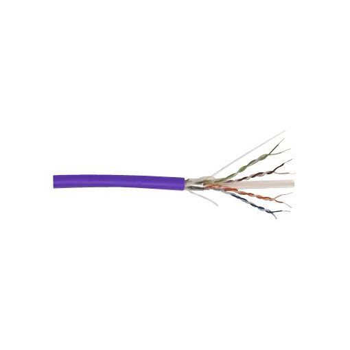 Câble torsadé blindé Assman U/FTP Cat 6, 100m, violet (RAL 4005)