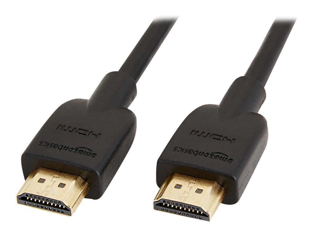AmazonBasics HDMI Cable with Ethernet - 91.4 cm, Shielded, Black, 4K Support