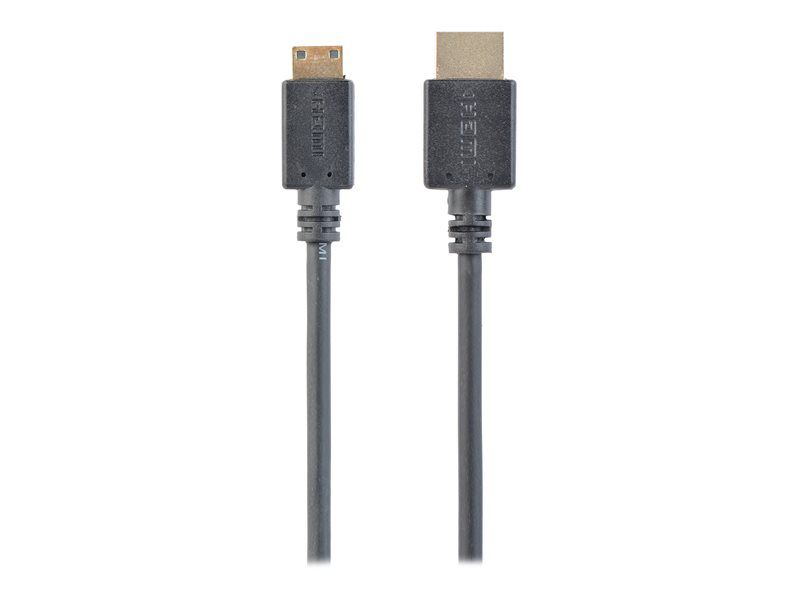 Gembird Cablexpert - HDMI with Ethernet Cable - 19 Pin Mini HDMI Type C Male to HDMI Male - 3m - 4K Support