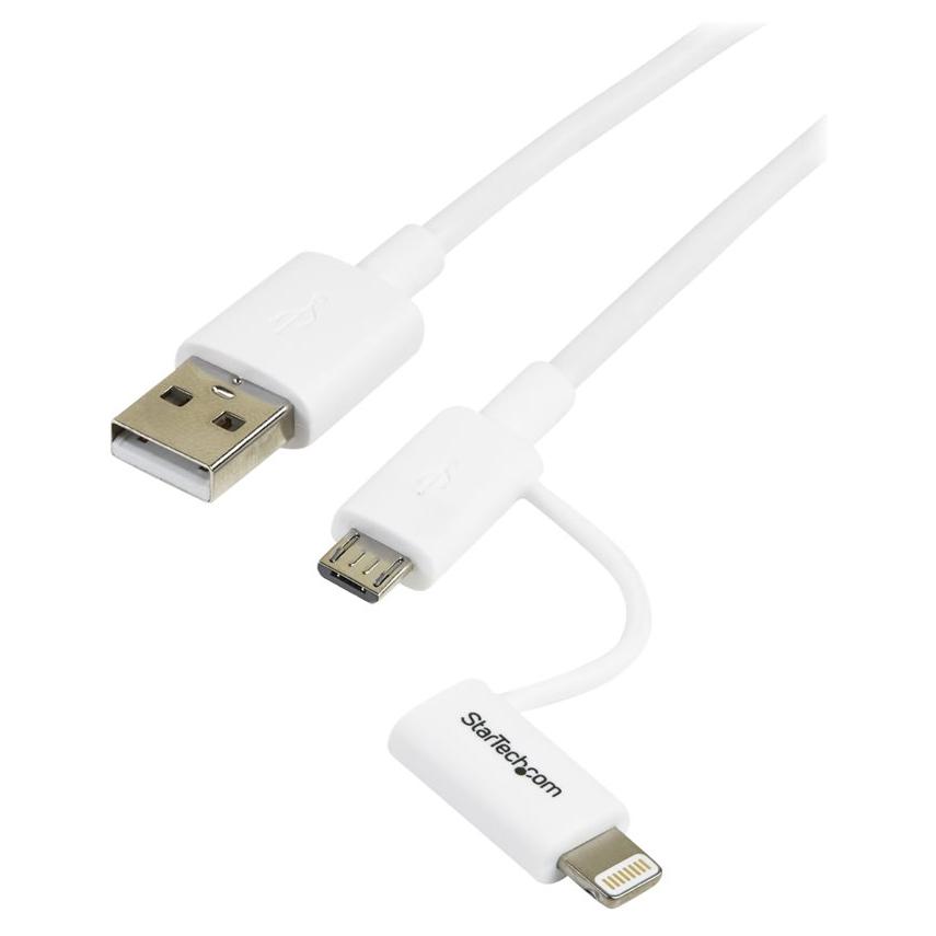 StarTech Lightning to USB Cable - 1m, White