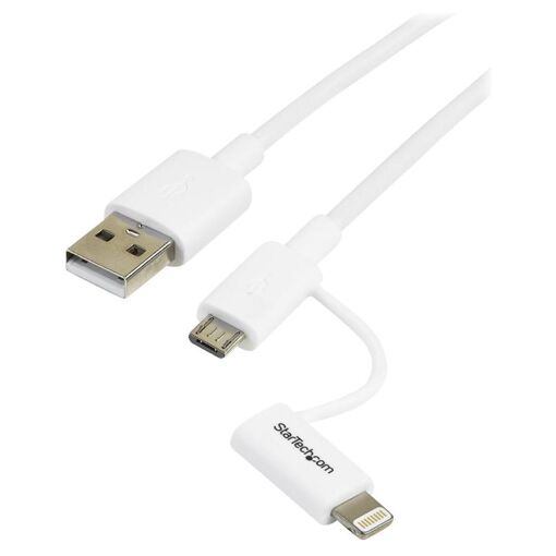 Câble StarTech Lightning vers USB - 1 m, Blanc