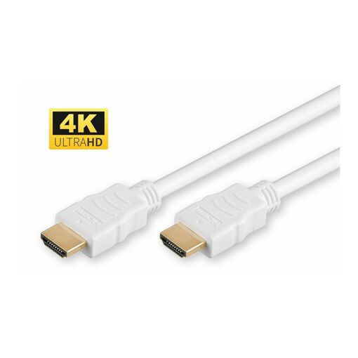 MicroConnect High Speed HDMI Cable with Ethernet - 5m - White