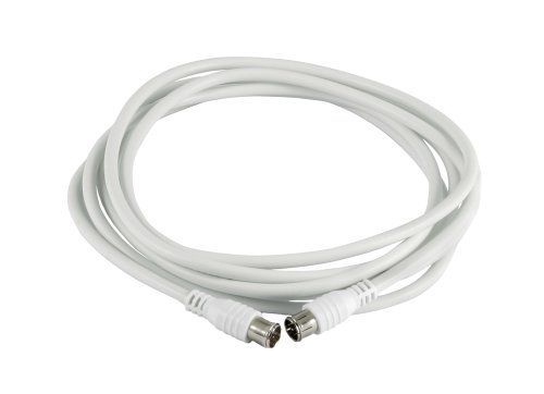 KATHREIN ETG 30 - Câble d'antenne - connecteur F mâle à connecteur F mâle - 3 m - Blanc