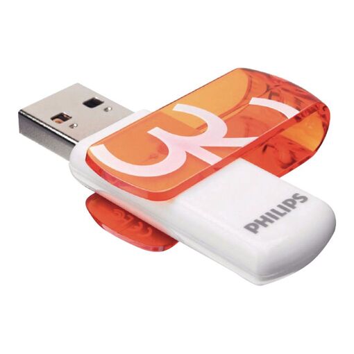 Philips Vivid Edition 3.0 USB Flash Drive - 32GB - USB 2.0 - Aurora Orange