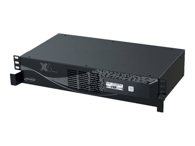 INFOSEC X4 RM Plus 600 - UPS para montaje en rack - 220V CA - 360W - 600VA - Monofase - USB - 6 conectores de salida
