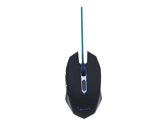 Gembird Optical Mouse MUSG-001 - Right-handed and Left-handed - 6 Buttons - USB Wired - Blue