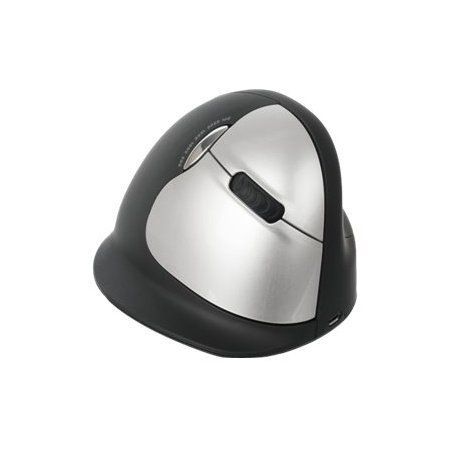 HE Ergonomic Vertical Wireless Right-Handed Mouse - Black