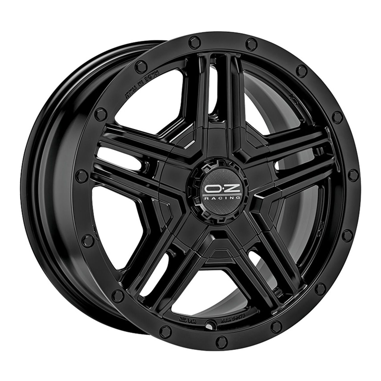 Jante OZ Rally Adventure Mat Noir + Rivets 8.0J x 17, 6x139.7 ET44
