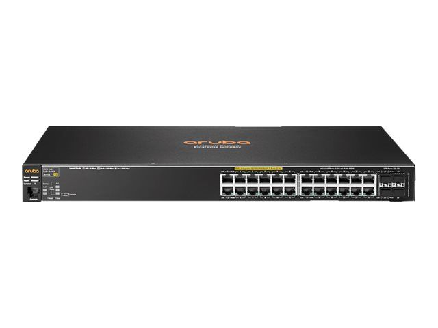 HP 2530-24G-PoE+ Switch - Managed - 24 x 10/100/1000 (PoE+) + 4 x Gigabit SFP - Desk, Rack Mountable, Wall Mount