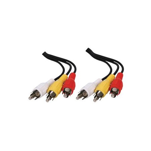 HQ 5m RCA to RCA Composite Video Cable Black