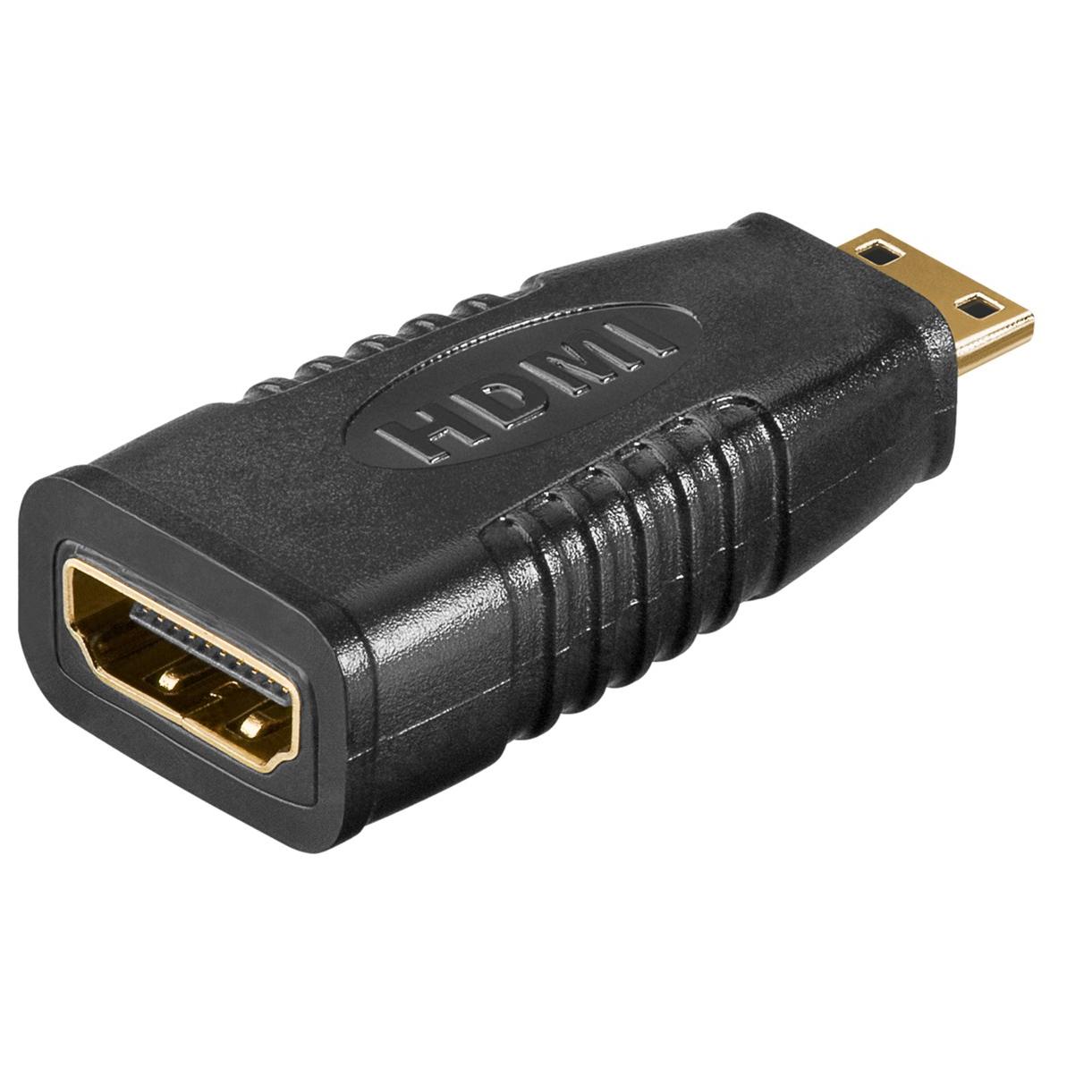 Adaptador HDMI Goobay (68841) - Tipo A a Mini HDMI, Negro