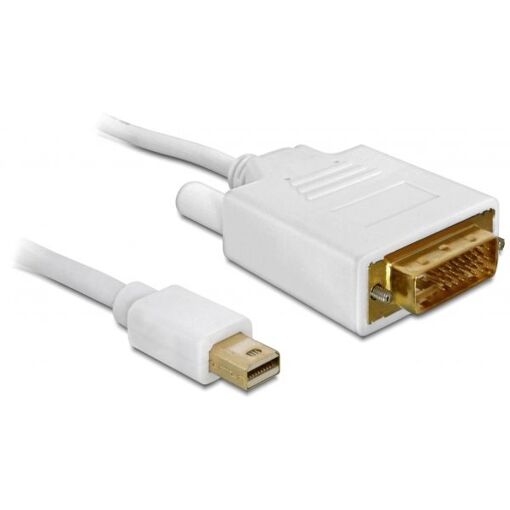 Câble et adaptateur vidéo Delock 2 m Mini Displayport Blanc