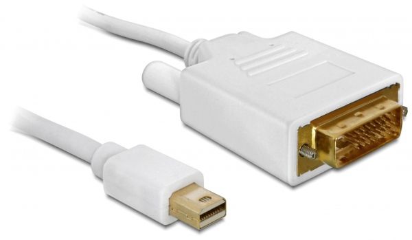 Cable y adaptador DeLock 2 m Mini DisplayPort Blanco