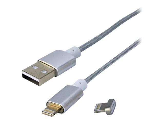 MCL Lightning Cable - 1m Magnetic USB Male to Lightning Male