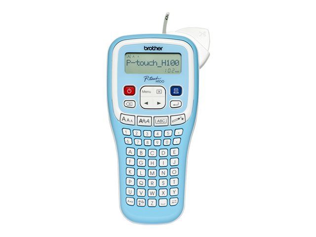 Brother P-Touch PT-H100LB Label Maker - Black and White - Thermal Transfer - 1.2cm Roll - 180 dpi - Up to 20mm/sec - Cutting Tool - Two-Line Printing