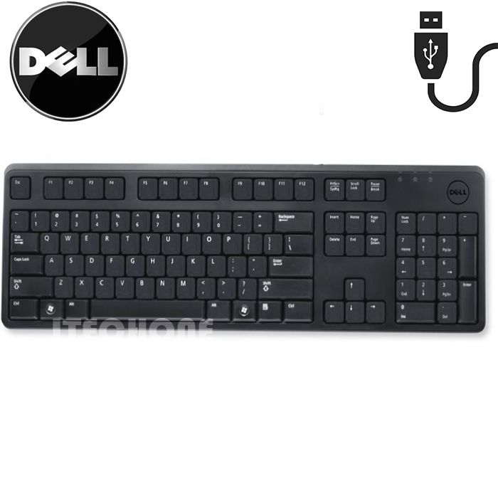 Dell KB212-B USB Azerty Keyboard - Black